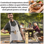 Casa si Gradina - Bucatarie si vesela - Ustensile bucatarie - Termometre bucatarie - Termometru Smart de bucatarie ESPRODYS pentru CUPTOR GRILL TIGAIE conexiune Bluetooth aplicatie mobila negru - Infinity.ro
