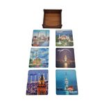 Casa si Gradina - Bucatarie si vesela - Vesela si tacamuri - Vesela pentru servire - Set 6 suport de pahare in cutie patrata, l9.5xl9.5x0.5 cm, EHA - Model 2 - Infinity.ro