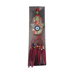 Casa si Gradina - Decoratiuni - Decoratiuni perete - Decor de perete cu snur si pene, l40xl10 cm, EHA - Rosu - Infinity.ro