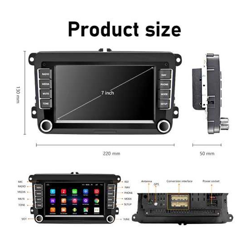 Auto si Moto - Electronice auto - Multimedia auto - Dvd player vw, skoda, seat, android, wi-fi, dedicat 2gb+32gb - Infinity.ro