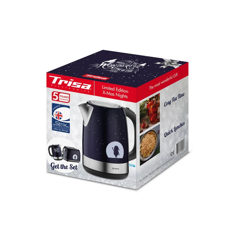 Electronice si Electrocasnice - Electrocasnice bucatarie - Preparare bauturi - Fierbatoare de apa - Fierbator electric editie limitata Trisa X-Mas Nights 6439.8812 - Infinity.ro