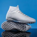 Sport si Outdoor - Echipament Sportiv - Incaltaminte sport - Pantofi sport - Ghete de fotbal MBrands cu glezniera 7.5 pentru teren sintetic culoare gri 38 - Infinity.ro