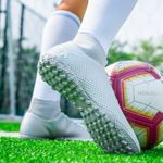 Sport si Outdoor - Echipament Sportiv - Incaltaminte sport - Pantofi sport - Ghete de fotbal MBrands cu glezniera 7.5 pentru teren sintetic culoare gri 38 - Infinity.ro