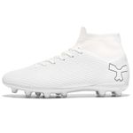Sport si Outdoor - Echipament Sportiv - Incaltaminte sport - Pantofi sport - Ghete de fotbal FG MBrands cu glezniera 6.9 pentru teren iarba/sintetic crampoane , alb 41 - Infinity.ro