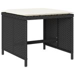 Casa si Gradina - Gradina si terasa - Mobilier exterior - Seturi mobila gradina - Set mobilier de exterior cu perne, 11 piese, negru, poliratan - Infinity.ro