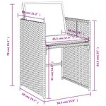Casa si Gradina - Gradina si terasa - Mobilier exterior - Seturi mobila gradina - Set mobilier de exterior cu perne, 11 piese, negru, poliratan - Infinity.ro