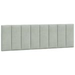 Casa si Gradina - Mobilier - Paturi si accesorii - Paturi - Pat cu saltea, gri deschis, 160x200 cm, catifea - Infinity.ro