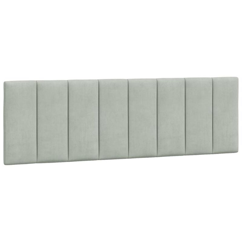 Casa si Gradina - Mobilier - Paturi si accesorii - Paturi - Pat cu saltea, gri deschis, 160x200 cm, catifea - Infinity.ro