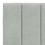 Casa si Gradina - Mobilier - Paturi si accesorii - Paturi - Pat cu saltea, gri deschis, 160x200 cm, catifea - Infinity.ro
