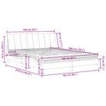 Casa si Gradina - Mobilier - Paturi si accesorii - Paturi - Pat cu saltea, gri deschis, 160x200 cm, catifea - Infinity.ro