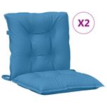 Casa si Gradina - Textile si covoare - Perne si pilote - Perne decorative - Perne scaun spatar mic 2 buc. melanj albastru 100x50x7cm textil - Infinity.ro