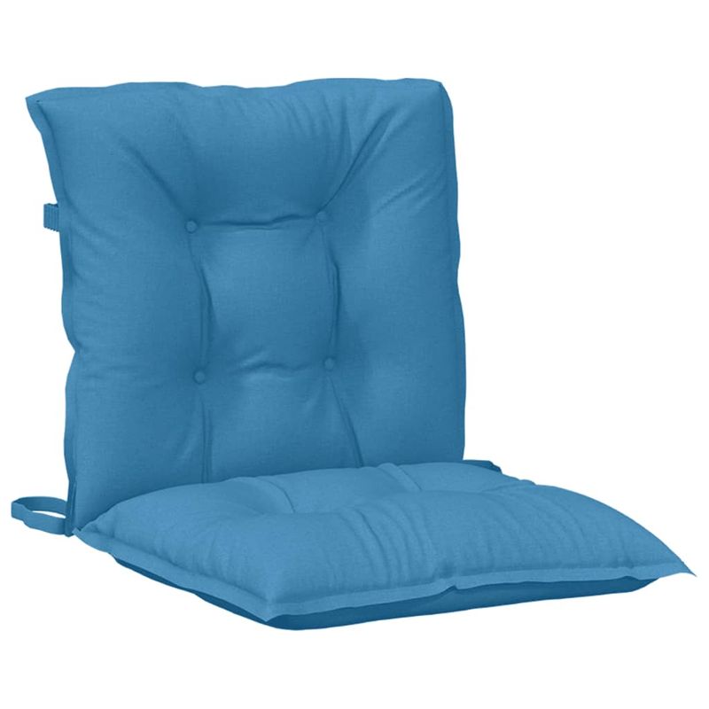 Casa si Gradina - Textile si covoare - Perne si pilote - Perne decorative - Perne scaun spatar mic 2 buc. melanj albastru 100x50x7cm textil - Infinity.ro