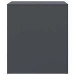 Casa si Gradina - Mobilier - Comode si corpuri - Noptiere - Noptiere, 2 buc., antracit, 34,5x39x44 cm, otel - Infinity.ro