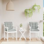 Casa si Gradina - Textile si covoare - Perne si pilote - Perne decorative - Perne scaun cu spatar scund 2 buc. melanj gri 100x50x7cm textil, gri deschis melange - Infinity.ro