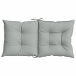 Casa si Gradina - Textile si covoare - Perne si pilote - Perne decorative - Perne scaun cu spatar scund 2 buc. melanj gri 100x50x7cm textil, gri deschis melange - Infinity.ro
