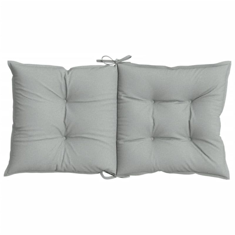 Casa si Gradina - Textile si covoare - Perne si pilote - Perne decorative - Perne scaun cu spatar scund 2 buc. melanj gri 100x50x7cm textil, gri deschis melange - Infinity.ro