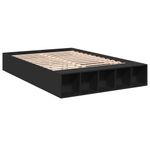 Casa si Gradina - Mobilier - Paturi si accesorii - Paturi - Cadru de pat, negru, 140x190 cm, lemn prelucrat - Infinity.ro
