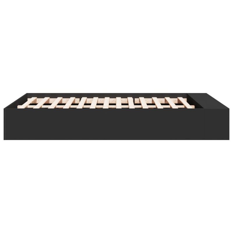 Casa si Gradina - Mobilier - Paturi si accesorii - Paturi - Cadru de pat, negru, 140x190 cm, lemn prelucrat - Infinity.ro