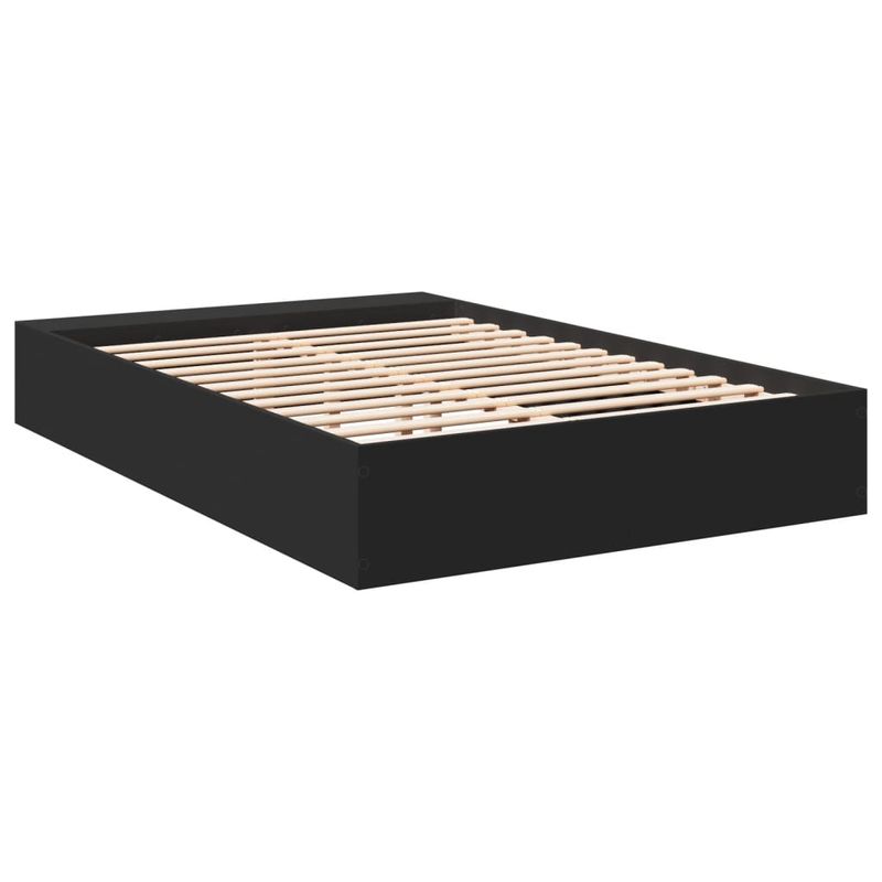 Casa si Gradina - Mobilier - Paturi si accesorii - Paturi - Cadru de pat, negru, 140x190 cm, lemn prelucrat - Infinity.ro
