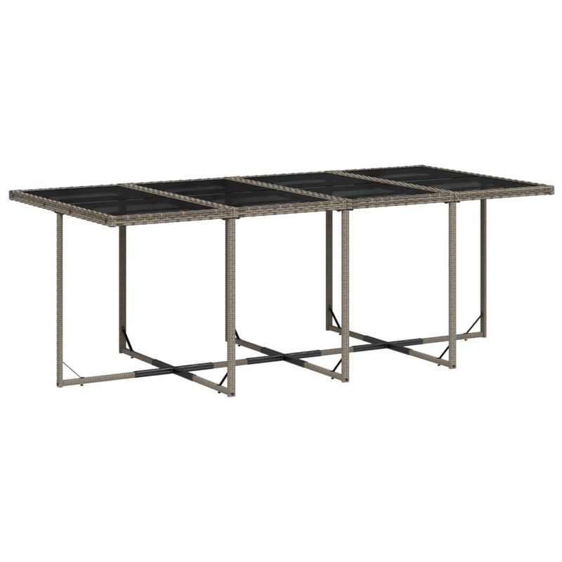 Casa si Gradina - Gradina si terasa - Mobilier exterior - Seturi mobila gradina - Set mobilier gradina cu perne, 9 piese, gri, poliratan - Infinity.ro