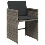 Casa si Gradina - Gradina si terasa - Mobilier exterior - Seturi mobila gradina - Set mobilier gradina cu perne, 9 piese, gri, poliratan - Infinity.ro