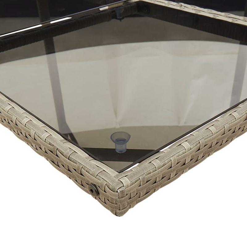 Casa si Gradina - Gradina si terasa - Mobilier exterior - Seturi mobila gradina - Set mobilier gradina cu perne, 9 piese, gri, poliratan - Infinity.ro