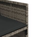 Casa si Gradina - Gradina si terasa - Mobilier exterior - Seturi mobila gradina - Set mobilier gradina cu perne, 9 piese, gri, poliratan - Infinity.ro