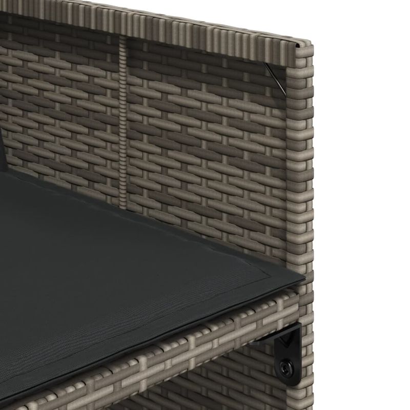 Casa si Gradina - Gradina si terasa - Mobilier exterior - Seturi mobila gradina - Set mobilier gradina cu perne, 9 piese, gri, poliratan - Infinity.ro