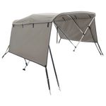 Auto si Moto - Ambarcatiuni - Accesorii ambarcatiuni - Parasolar Bimini 4 arcuri pereti laterali, 243x(185-198)x137 cm, gri antracit - Infinity.ro