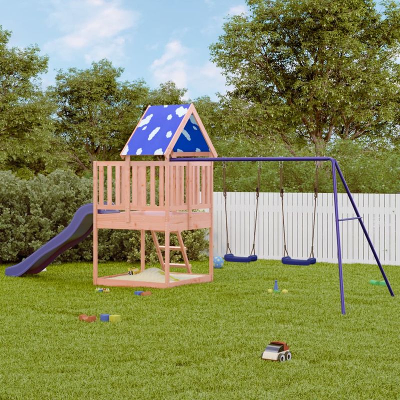 Jucarii, Copii si Bebe - Jucarii si jocuri - Jucarii de exterior - Spatii de joaca si accesorii - Set de joaca pentru exterior, lemn masiv de douglas - Infinity.ro