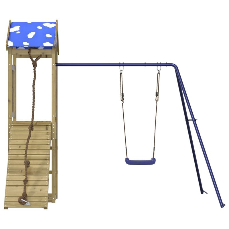 Jucarii, Copii si Bebe - Jucarii si jocuri - Jucarii de exterior - Spatii de joaca si accesorii - Set de joaca pentru exterior, lemn de pin impregnat - Infinity.ro