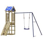 Jucarii, Copii si Bebe - Jucarii si jocuri - Jucarii de exterior - Spatii de joaca si accesorii - Set de joaca pentru exterior, lemn de pin impregnat - Infinity.ro