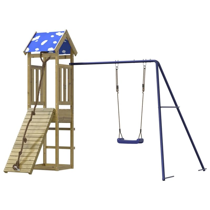 Jucarii, Copii si Bebe - Jucarii si jocuri - Jucarii de exterior - Spatii de joaca si accesorii - Set de joaca pentru exterior, lemn de pin impregnat - Infinity.ro