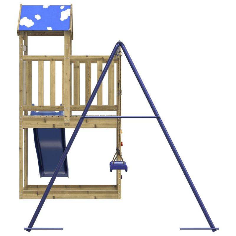 Jucarii, Copii si Bebe - Jucarii si jocuri - Jucarii de exterior - Spatii de joaca si accesorii - Set de joaca pentru exterior, lemn de pin impregnat - Infinity.ro