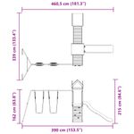 Jucarii, Copii si Bebe - Jucarii si jocuri - Jucarii de exterior - Spatii de joaca si accesorii - Set de joaca pentru exterior, lemn de pin impregnat - Infinity.ro