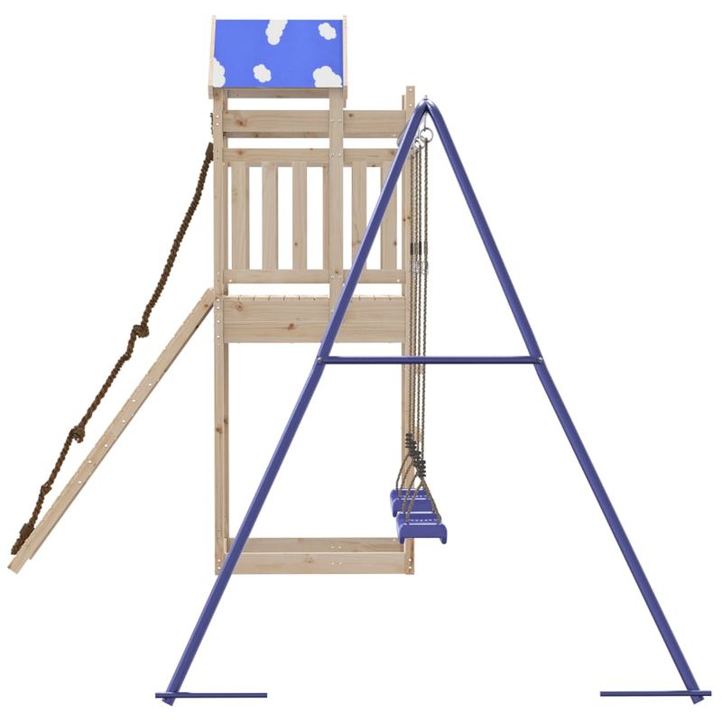 Jucarii, Copii si Bebe - Jucarii si jocuri - Jucarii de exterior - Spatii de joaca si accesorii - Set de joaca pentru exterior, lemn masiv de pin - Infinity.ro