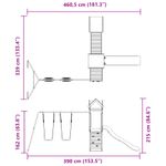 Jucarii, Copii si Bebe - Jucarii si jocuri - Jucarii de exterior - Spatii de joaca si accesorii - Set de joaca pentru exterior, lemn masiv de pin - Infinity.ro