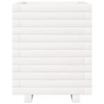 Casa si Gradina - Gradinarit si plante - Plante si ghivece - Ghivece si suporturi - Jardiniera de gradina, alb, 40x40x49,5 cm, lemn masiv de pin - Infinity.ro