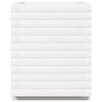 Casa si Gradina - Gradinarit si plante - Plante si ghivece - Ghivece si suporturi - Jardiniera de gradina, alb, 40x40x49,5 cm, lemn masiv de pin - Infinity.ro