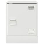 Casa si Gradina - Mobilier - Comode si corpuri - Noptiere - Noptiere, 2 buc., alb, 34,5x39x44 cm, otel - Infinity.ro