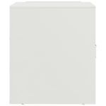 Casa si Gradina - Mobilier - Comode si corpuri - Noptiere - Noptiere, 2 buc., alb, 34,5x39x44 cm, otel - Infinity.ro