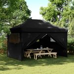 Casa si Gradina - Gradina si terasa - Umbrele si pavilioane - Pavilioane - Cort pliabil pentru petreceri cu 4 pereti laterali, negru - Infinity.ro