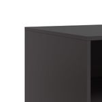 Casa si Gradina - Mobilier - Comode si corpuri - Comode - Dulapuri TV, 2 buc., negru, 67x39x44 cm, otel - Infinity.ro