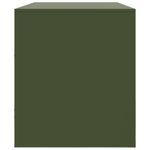 Casa si Gradina - Mobilier - Comode si corpuri - Comode - Comoda TV, verde masliniu, 99x39x44 cm, otel - Infinity.ro