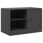 Casa si Gradina - Mobilier - Comode si corpuri - Comode - Dulap TV, negru, 67x39x44 cm, otel - Infinity.ro