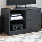 Casa si Gradina - Mobilier - Comode si corpuri - Comode - Dulap TV, negru, 67x39x44 cm, otel - Infinity.ro