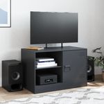 Casa si Gradina - Mobilier - Comode si corpuri - Comode - Dulap TV, negru, 67x39x44 cm, otel - Infinity.ro