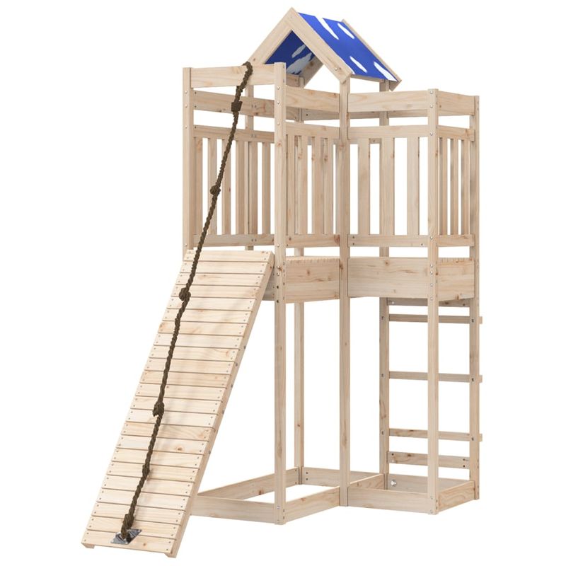 Jucarii, Copii si Bebe - Jucarii si jocuri - Jucarii de exterior - Spatii de joaca si accesorii - Set de joaca pentru exterior, lemn masiv de pin - Infinity.ro