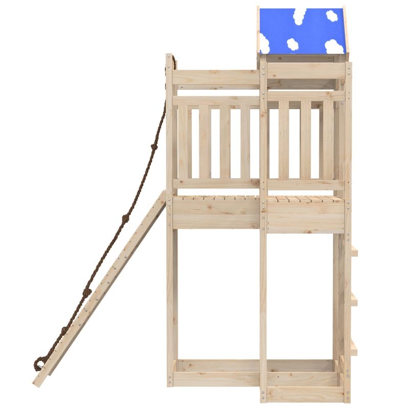 Jucarii, Copii si Bebe - Jucarii si jocuri - Jucarii de exterior - Spatii de joaca si accesorii - Set de joaca pentru exterior, lemn masiv de pin - Infinity.ro