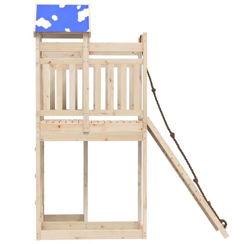 Jucarii, Copii si Bebe - Jucarii si jocuri - Jucarii de exterior - Spatii de joaca si accesorii - Set de joaca pentru exterior, lemn masiv de pin - Infinity.ro